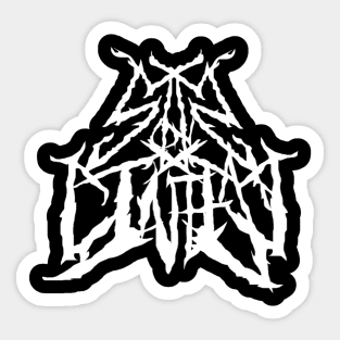 Sick On Cinema Metal Logo Sticker